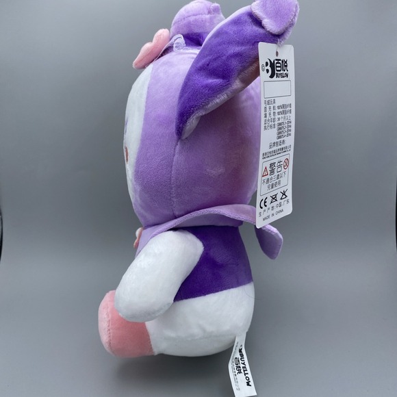 Hello Kitty Good Kuromi Plush 9.5" Cat Sanrio Stuffed Animal Collectable - Picture 2 of 9